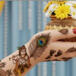 गोवर्धन पूजा स्पेशल मेहंदी डिज़ाइन: भगवान श्रीकृष्ण की भक्ति से सजी हथेलियाँ